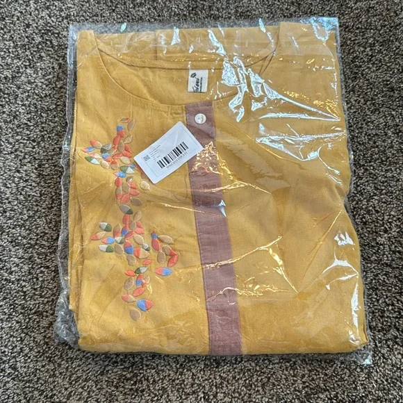 Women’s Boho floral embroidery swing dress - Picture 6 of 6